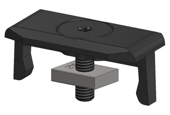 Structona Uni-Clip für Aluminium UnterkonstruktionEdgeloc unsichtbare Befestigungsclips für Terrassendielen
