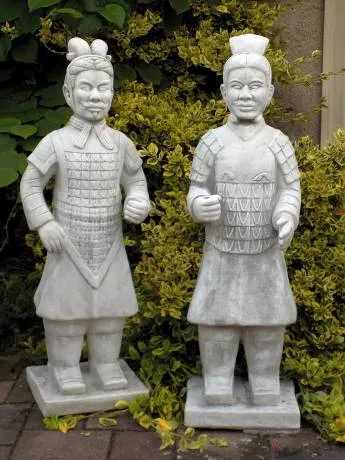 Xian China Terracotta Armee Krieger XL Figur Soldaten Replikat aus frostsicherem Kunstbeton 127cm 110kg je Stück