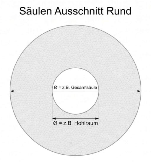 Preview: Säule Rund - Auschnitt Rund