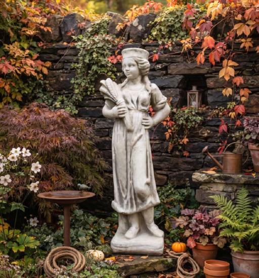Gartenfigur aus Vierjahreszeiten II Sommer 75cm 40kg Skulptur Steinfigur Figur S300