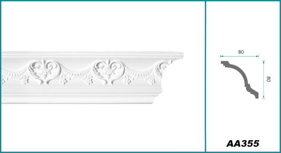 Deckenleisten mit Dekor