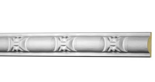 AC263 Flachleiste als Dekorleiste Innnstuck Wand Zierleiste aus PU Hartschaum Profil 25x10mm 200cm