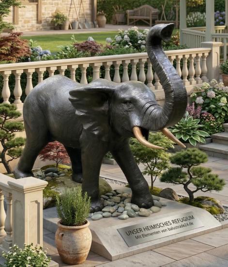 Garten Elefant aus Bronze