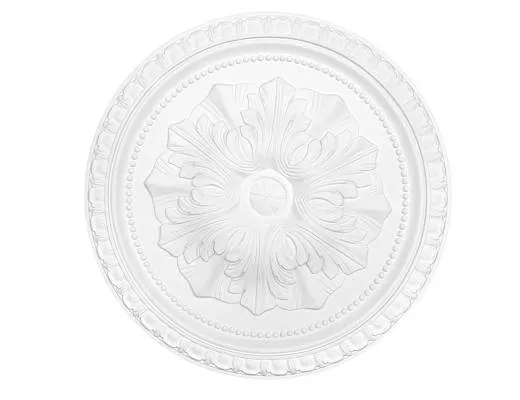 B3061 Kleine Deckenrosette aus Polyurethan Hartschaum mit weißer Oberfläche 457mm