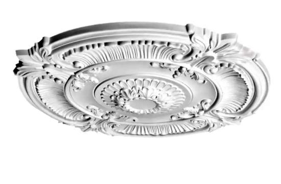 XL Zierstuck Deckenrosette | Polyurethan Hartschaum 101cm Durchmesser