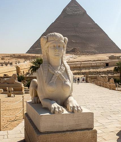 Ägyptische Shpinx Gizeh Stein Figur