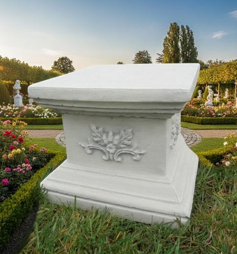 Sockel Podest Dekosockel Betonsockel für Figuren Pflanzgefäße Gartendekoration 33cm 30kg
