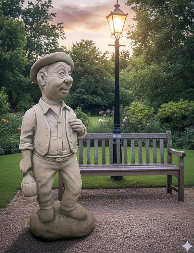 Lustige Gartenfigur Opa