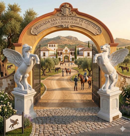 Pegasus Figur Pferde Skulptur 130cm Pferdestant Pferdefigur mit Flügel 130cm