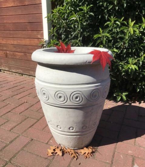 Römischer Pflanztopf mit antik Dekor Pflanzkübel 55cm