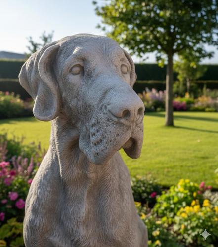 Deutsche Dogge Hunde Steinfigur