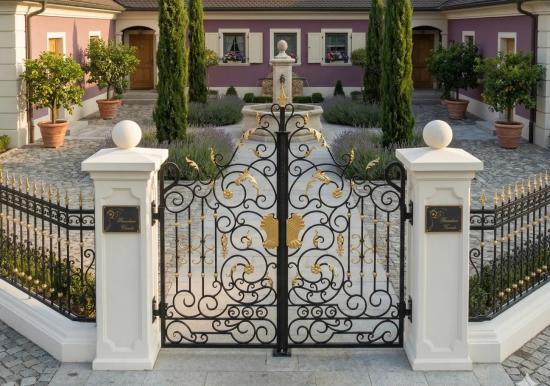 Zaunpfeiler mit Kugel als Betonpfeiler Torpfeiler mit Kugel Abdeckplatte 186cm