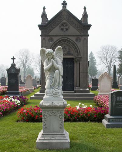 Grabfigur Engel Skulptur