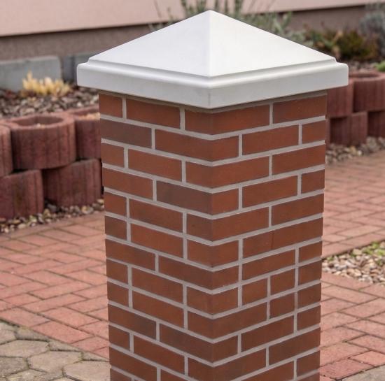 Pfeilerabdeckung Pyramidendach Pfeilerplatte Pfeiler Betonplatten Abdeckung 55x55cm BAD-7660