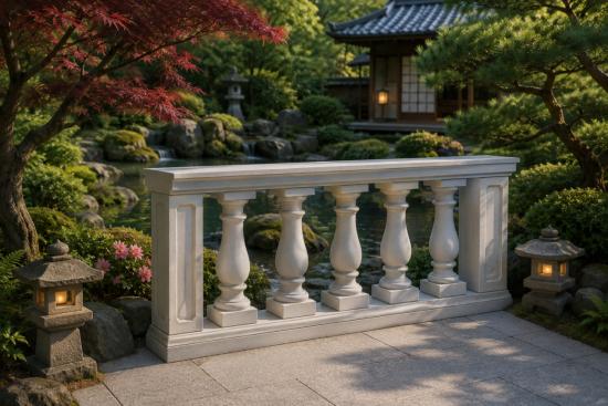 Typ-02 Balustraden Dekoration Baluster Säulen 73cm hoch 122cm lang