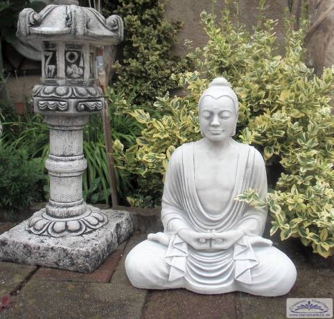 meditierende Buddha Gartenfigur