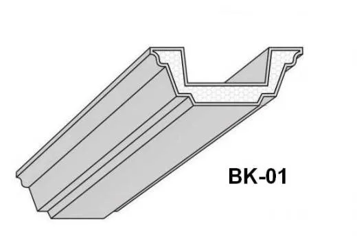 BK-01 Deckenbalken aus Styropor Balkenverkleidung Verkleidung Kassettendecken Balken 300cm