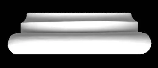 Sockel BK4a für Gipssäule 300mm Durchmesser Gips Stucksäule Halbelement Halbschale