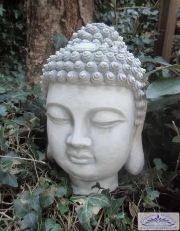 SA-N855 Buddhakopf Büste Tibet Buddha Figur schmuckvoller Kopf eines Buddha 31cm 13kg