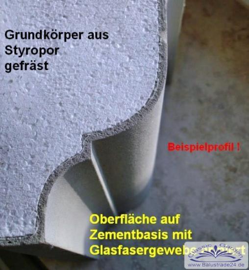 Materialansicht Deckenbalken Profil