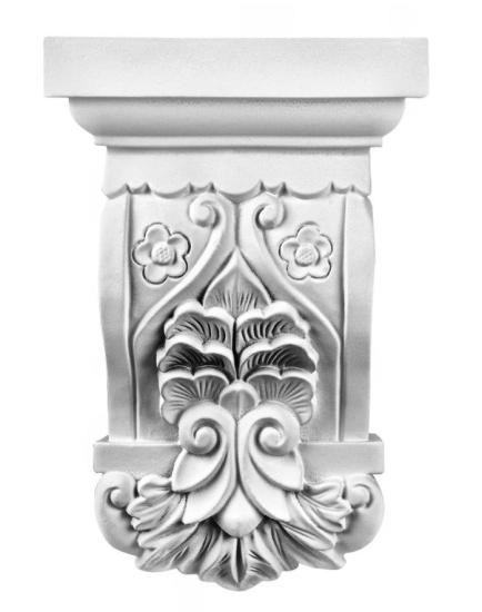 C8014 Schmuck Wandkonsole als Regalkonsole leichte Konsole aus Polyurethan Hartschaum 210x140mm