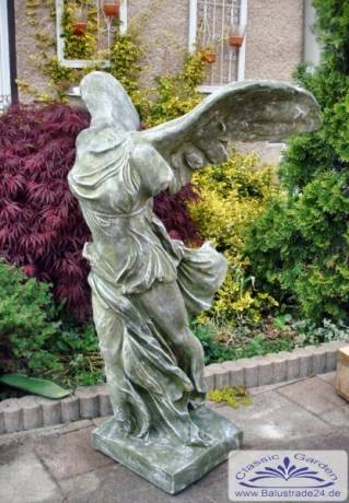Gartenskulptur Nike von Samothrake, gartenfigur, Nike, die Tochter der Styx und des Pallas, Siegesgöttin aus der griechischen Mythologie