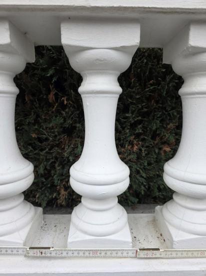 Baluster Säule 42cm Gartendeko Balustrade Fassaden Fenstergesims Zierstuck