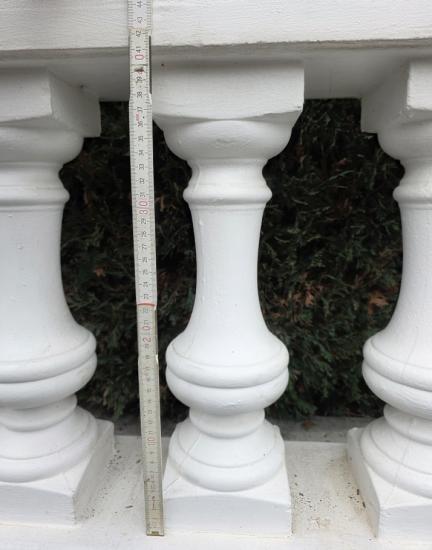 Baluster Säule 42cm Gartendeko Balustrade Fassaden Fenstergesims Zierstuck