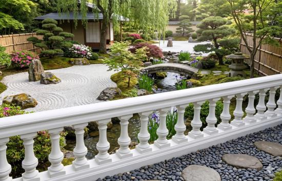Garten Zier Balustrade aus Beton