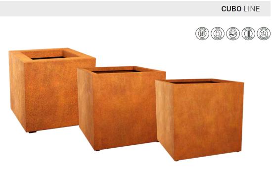 cortenstahl edelrost pflanzkübel