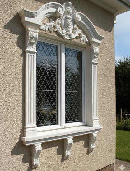 FensterbankGesims Winkel Konsole Fassaden Stuck Element DB6A