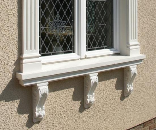 Fenster Gesims Winkel KonsoleFassaden Stuck Element DB6A