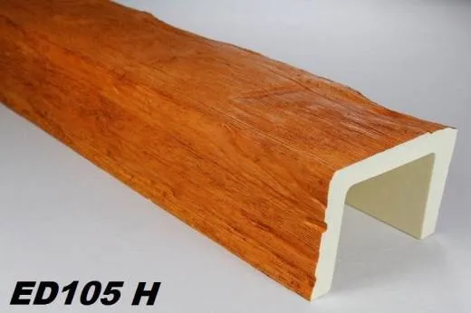 HX-ED105H Deckenbalken aus leichtem Polyurethan Hartschaum als rustikale Innendekoration 130x190mm Preis je Stück