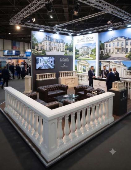 Leicht Balustrade Dekoration Messebau Theater Bühne Ausstellung