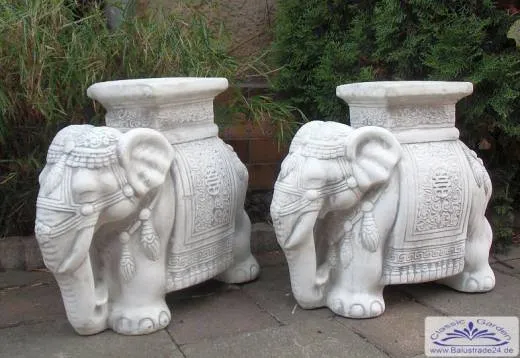 Elefanten Gartenfigur