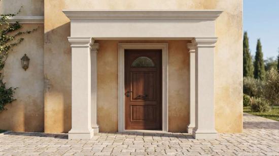 Styroporsäule 45cm eckige glatte U-Halbschale Leichtbau Säulen Verkleidung ESA45 glatt