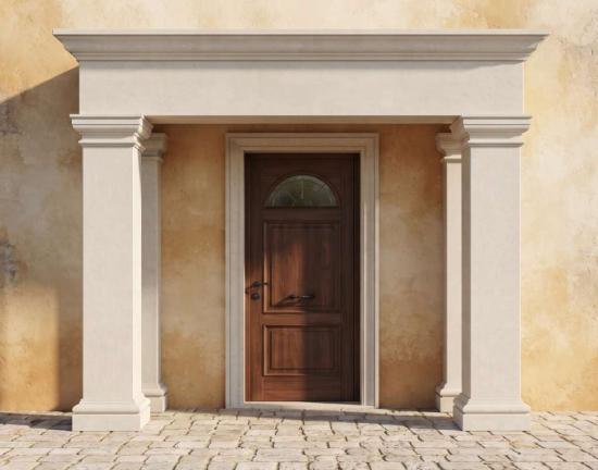 Styroporsäule 45cm eckige glatte U-Halbschale Leichtbau Säulen Verkleidung ESA45 glatt