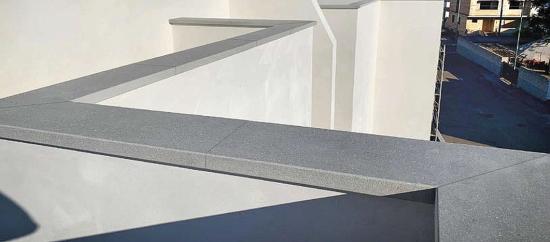 Beton Mauerabdeckung Eckwinkel 100cm lang 8 Breiten 5 Farben Elite Mauerkappen Abdeckplatten