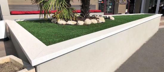 Beton Mauerabdeckung Eckwinkel 100cm lang 10 Breiten 7 Farben Evolution Mauerkappen Abdeckplatten