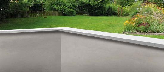 Beton Mauerabdeckung Eckwinkel 100cm lang 10 Breiten 7 Farben Evolution Mauerkappen Abdeckplatten