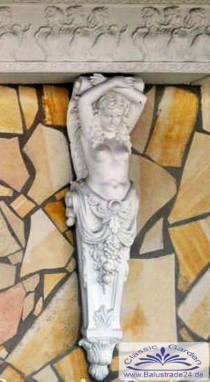 Wandkonsolen Karyatiden Wandfiguren Balkonstützen Kaminumrandung Balkonwinkel Skulpturen Galionsfiguren Fassadenstuck