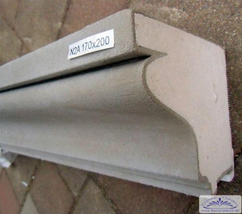 Fassadenstuck Traufkanten Styroprstuck Gesims Sockelprofilen Profile N2A-170x200mm 300cm