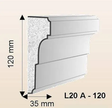 Fassadenstuck Leiste L20A Profil