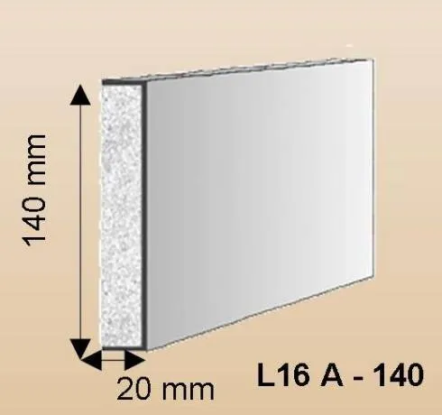 L16A Fassadenstuck Leisten Baudekore Styroporstuck Profile Fassadenprofile 100x20 bis 150x20mm 300cm