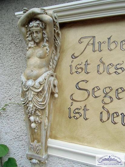 Wandkonsolen Karyatiden Wandfiguren Balkonstützen Kaminumrandung Balkonwinkel Skulpturen Galionsfiguren Fassadenstuck