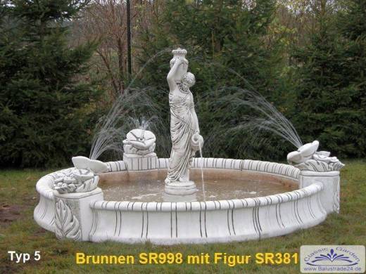Gartenbrunnen mit Figur