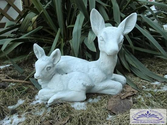 rehkitz steinfigur