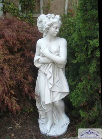 Garten Steinfigur badende Frau