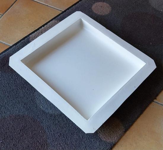 Giessform Pfeiler Abdeckplatten Betonplatten Form stabile GFK Polyester Kunststoff 35x35cm