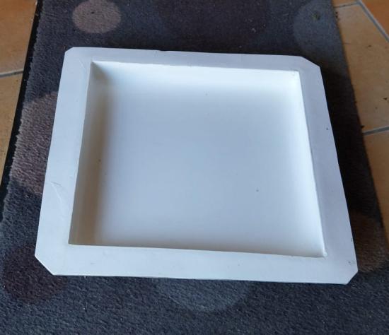 Giessform Pfeiler Abdeckplatten Betonplatten Form stabile GFK Polyester Kunststoff 35x35cm